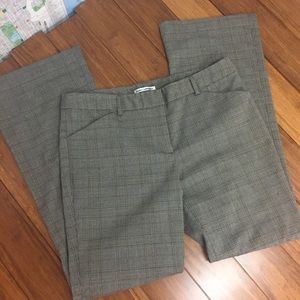 Dalia Collection Glen check orange dress pants